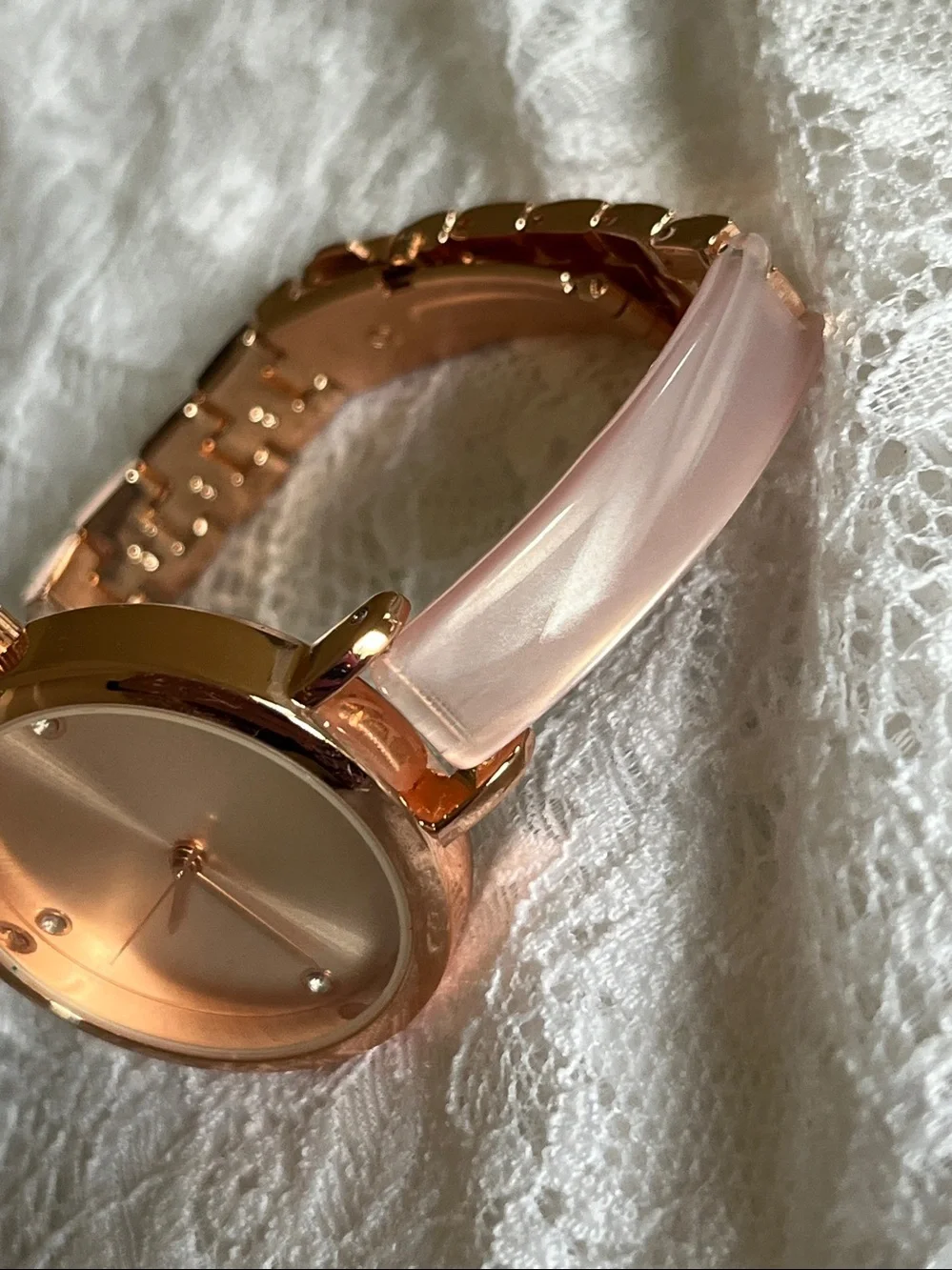 Rose Gold and Pink Women's Bracelet Watch